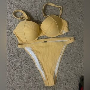 Victoria Secret Pink yellow bikini